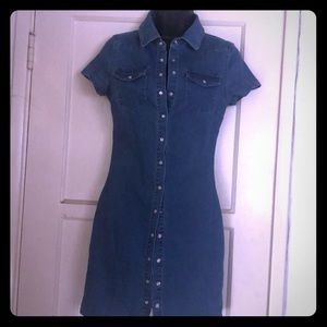 Denim Mini Dress by Fashion Nova